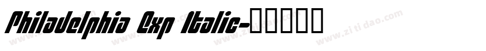 Philadelphia Exp Italic字体转换